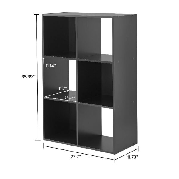 6 Cube Storage Organizer, White