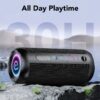 Portable Bluetooth Speaker IPX7 Waterproof, 30W Loud Sound, Deep Bass, Bluetooth 5.3, LED Lights, Wireless Stereo Pairing, 30H Playtime, for Home/Outdoor/Party/Beach, Birthday Gift (Black)