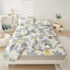Soft, Breathable & Skin-Friendly Latex Pad with 2 Pillowcases, 150x200cm/59.1x78.7in Summer Cooling Mattress Topper