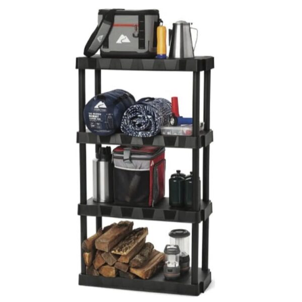 Black Plastic 4-Tier 56.2