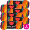 Red Heart Super Saver Yarn - Favorite Stripe, Multipack of 6