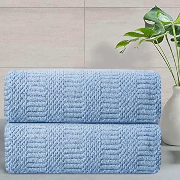 4 Pack Large Bath Towel Set 600 GSM Ultra Soft Oversized White Towel Set 35