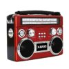 Supersonic SC-1097BT-RED 3 Band Radio With And Flashlight (Red)
