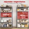5-Tier Metal Boltless & Adjustable Storage Rack, Blue