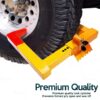 Security Tire Lock Clamp Boot Tire Claw - Heavy Duty Anti- Theft Protective Vehicle Wheel Lock