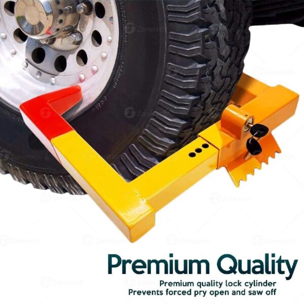 Security Tire Lock Clamp Boot Tire Claw - Heavy Duty Anti- Theft Protective Vehicle Wheel Lock