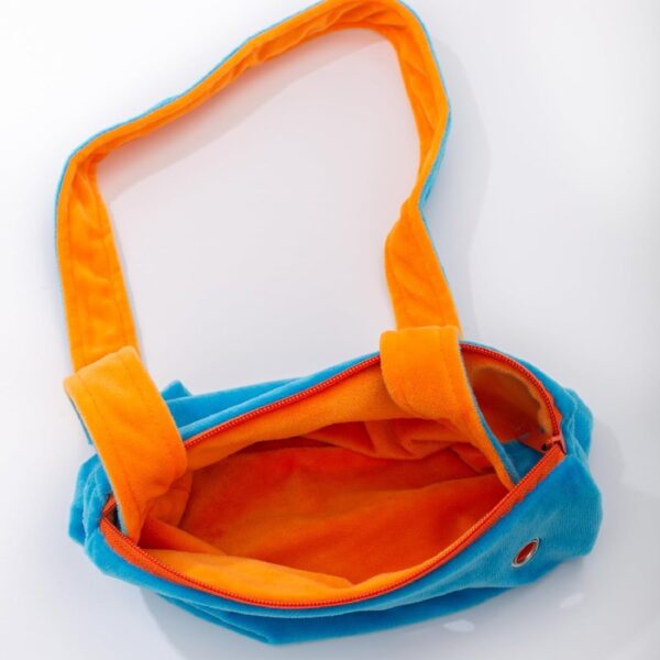 8cee8e7c312940028877b329015a65b6 Bonding Pouch Small Pet Carrier Bag Sling with Strap Critter Cuddler for Gliders Ferret, Rat, Hedgehog, Hamster Outdoor-Orange
