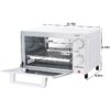 4 Slice Countertop Toaster Oven with 3 Settings, includes Baking Rack and Pan, Black, New