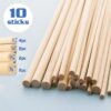 BAZIC Wooden Dowel Rods Wood Sticks, 3/16