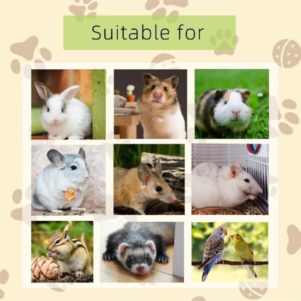 Tutuviw 10 Pack Hamster Chew Stones,1.7in Rabbit Teeth Molar Grinding Stones,Pet Chew Stones,Bunny Lava Blocks,Teeth Grinding Lava Calcium Block for Small Animal Chinchilla Guinea Pig Rabbit