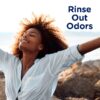 (4 pack) Fabric Rinse Laundry Odor Remover and Softener, Ocean Mist Scent, 25.5 fl oz