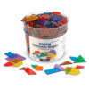 Learning Resources Translucent Geometric Shapes, Math Manipulatives, Ages 4+