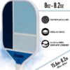 2-Player Pickleball Paddle Set - (2) Fiberglass Paddles+ (2) X-40 Pickleballs - Blue