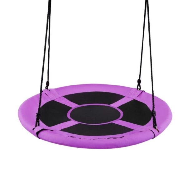 40 Inch Flying Saucer Swing Tree Swing, Toddler Swing for Indoor Outdoor Play Set, Purple