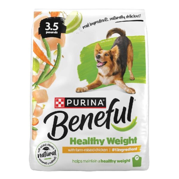 Purina  Healthy Weight with Farm-Raised Chicken Natural Dog Food Dry Formula with Added Vitamins, Minerals and Nutrients, 36 lb Bag
