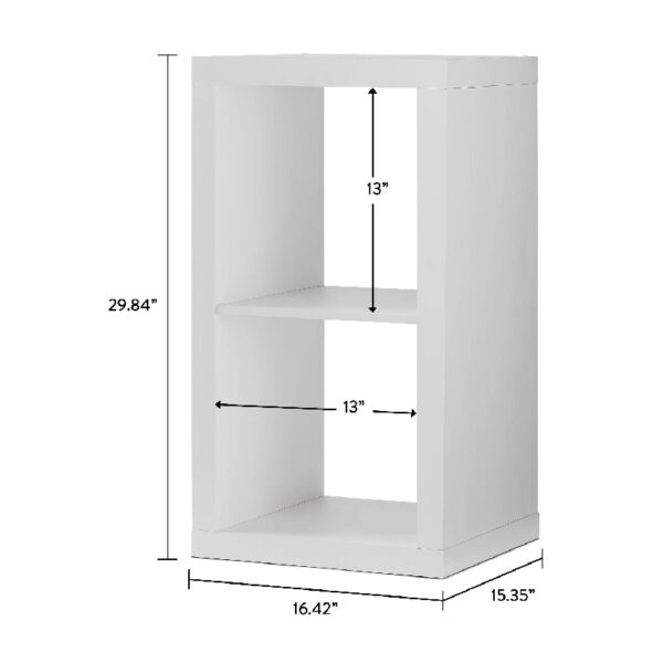 2 Cube Storage Organizer, Charcoal