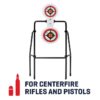 AR500 Spinner Target, Large Frame, White, Steel, Shooting Practice Targets, 4