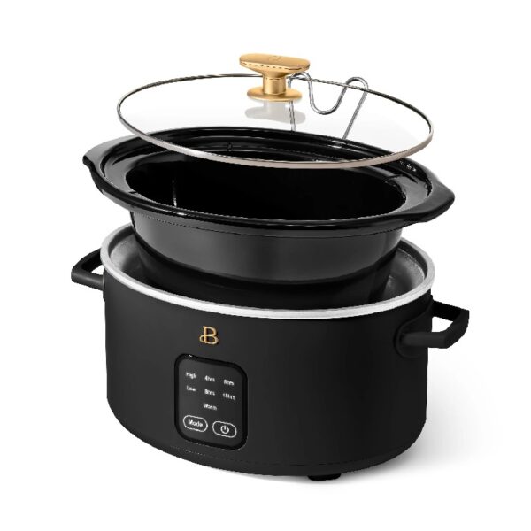 4Qt Slow Cooker with Touch-Activated Display, White Icing by Drew Barrymore