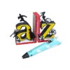 SCRIB3D P1 3D Printing Pen with Display - Includes 3D Pen, 3 Starter Colors of PLA Filament, Stencil Book + Project Guide, and Charger