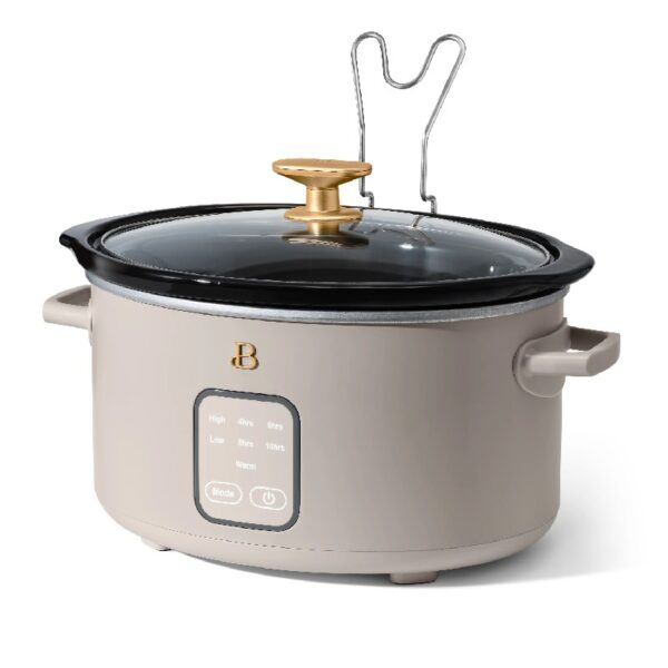 4Qt Slow Cooker with Touch-Activated Display, White Icing by Drew Barrymore