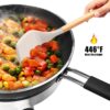 oannao Silicone Cooking Utensils Set - 446°F Heat Resistant Silicone Kitchen Utensils for Cooking,Kitchen Utensil Spatula Set w Wooden Handles,Holder, BPA FREE Gadgets for Non-Stick Cookware (Khaki)