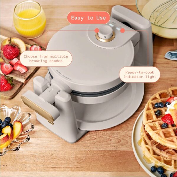 Rotating Belgian Waffle Maker, White Icing by Drew Barrymore