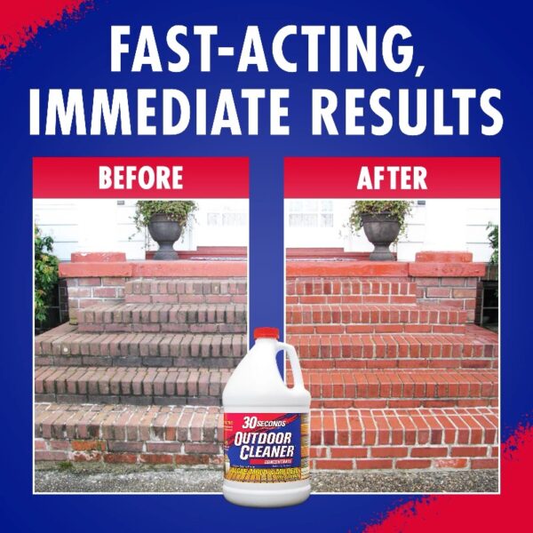 (2 pack)Outdoor Cleaner - Cleans Stains Caused by Algae, Mold and Mildew, 1 Gallon Concentrate