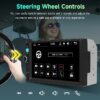7 Inch Dual Din Car Stereo MP5 Multimedia Player with Bluetooth FM Radio Rearview Camera and Screen Mirroring Support