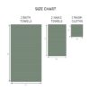Gardens PowerLoft AIRRICH® Cotton 6-Piece Bath Towel Set, Green Ash Textured Stripe