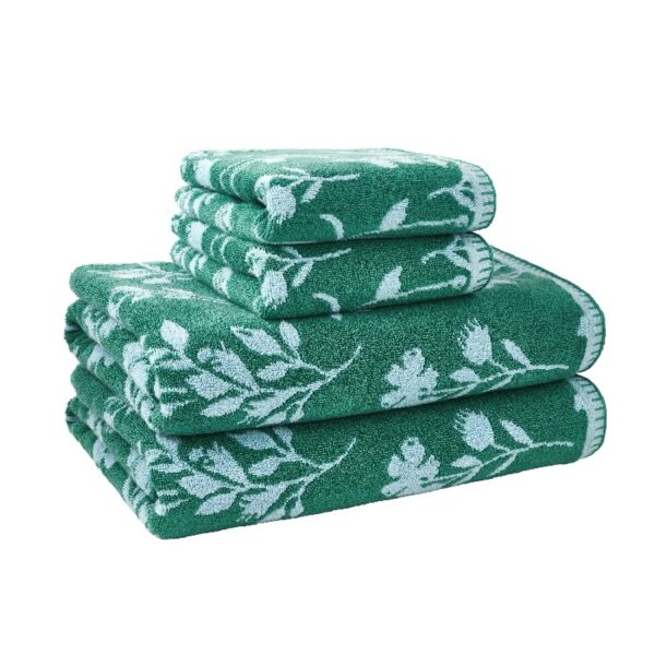 4 Pack Towel Set, Contains 2 Bath, 2 Hand - Sage Green by Drew Barrymore
