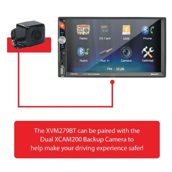 Electronics XVM279SPK2 7 inch Car Stereo Bundle with 6.5