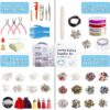 Jewelry Making Kit, 1960 pcs Jewelry Making Supplies Includes Jewelry Beads, Instructions, Findings, Wire for Bracelet, Necklace, Earrings Making Kit for Adults by Inscraft