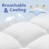 Extra Thick Queen Mattress Topper, Cooling Mattress Pad Cover, 2