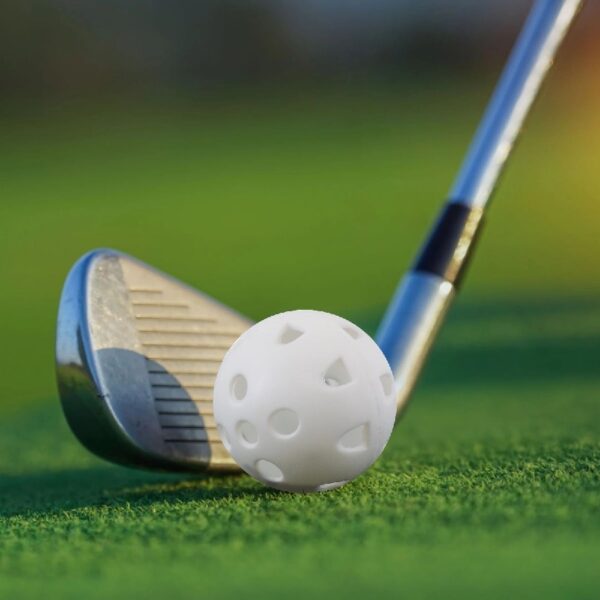 (4 pack) 15Pk White Hollow Practice Golf Balls
