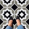 Retro Self Adhesive Vinyl Floor Tile - 20 Tiles/20 Sq. ft., 12 x 12, Slate Flooring Materials