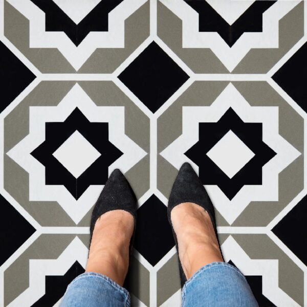 Retro Self Adhesive Vinyl Floor Tile - 20 Tiles/20 Sq. ft., 12 x 12, Slate Flooring Materials