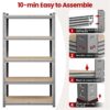 5-Tier Metal Boltless & Adjustable Storage Rack, Blue