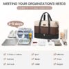 Travel Duffel Bag for Women, Large Weekender Overnight Bag, Carry-on Gym Bag with Separate Shoes Compartment, Mom Hospital Bags for Labor and Delivery with 2 Packing Cubes