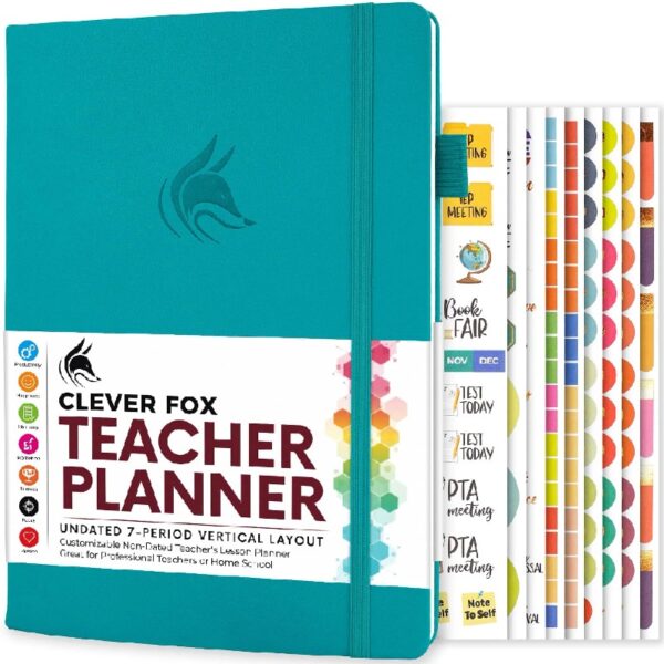 Clever Fox Teacher Planner - Mystic Blue