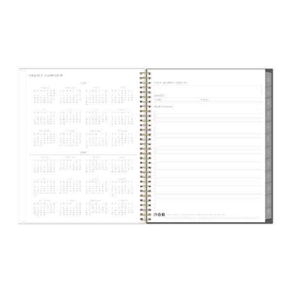 2025 Blue Sky Weekly/Monthly Planning Calendar, 8-1/2" x 11", Midnight Garden, January 2025 To December 2025