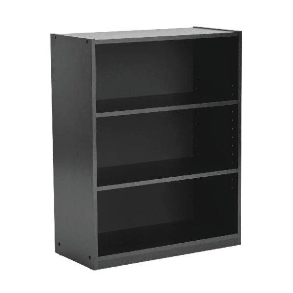 3-Shelf Bookcase with Adjustable Shelves, White