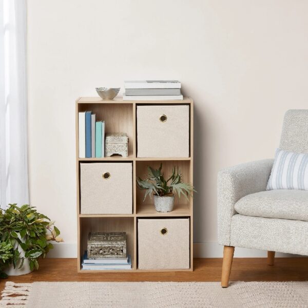 6 Cube Storage Organizer, White