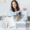 100 Disposable Guest Towels Soft and Absorbent Linen-Feel Paper Hand Towels