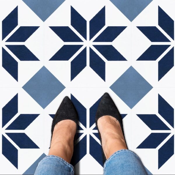 Retro Self Adhesive Vinyl Floor Tile - 20 Tiles/20 Sq. ft., 12 x 12, Slate Flooring Materials