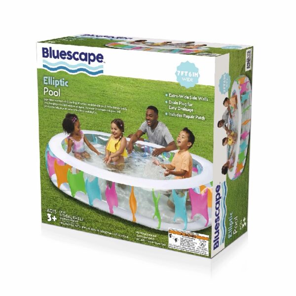 Elliptic Inflatable Family Pool 7'6