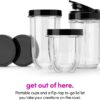 Nutribullet MBR-1101AK Single Serve Blender 11 Pc Black