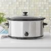 6 Quart Oval Slow Cooker, Stainless Steel Finish, Glass Lid, Model # MS54100112168S