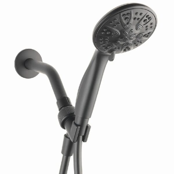 5-Setting Handheld Shower Head, Matte Black