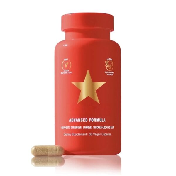 Advanced Formula Supplement for Hair Health – With Biotin, Vitamins & Antioxidants – 100% Vegan, 1-Month Supply – For Women & Men