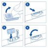 Antimicrobial Elongated Stay Fresh Scented Plastic Toilet Seat with Easy-off Hinges